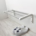 1 Tier White Shoe Rack for Wall | Silver Rods - Image 5