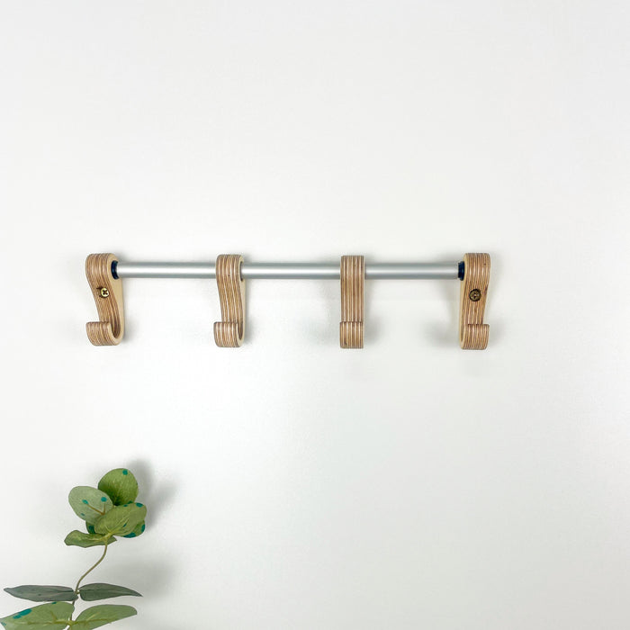 Настінна дерев'яна вішалка для рушників на кухню | Еко дизайн