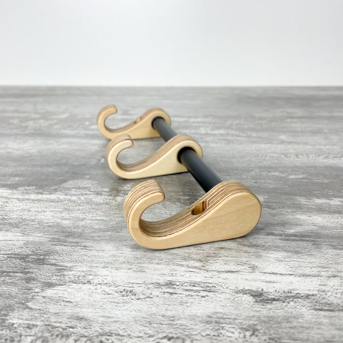 Органайзер для чашок на стіну, дерев'яна вішалка для кухні ручної роботи