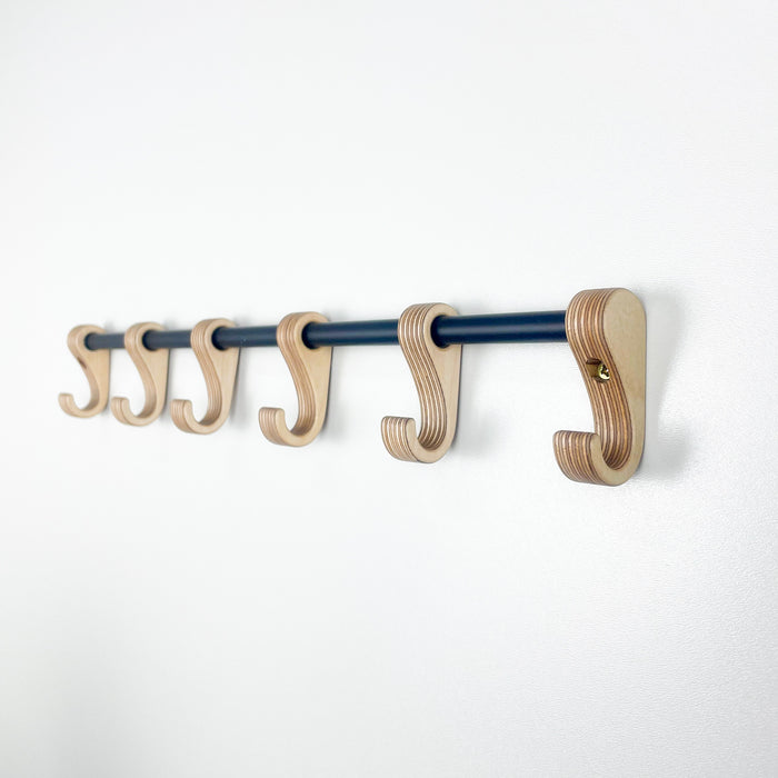 Органайзер для чашок на стіну, дерев'яна вішалка для кухні ручної роботи