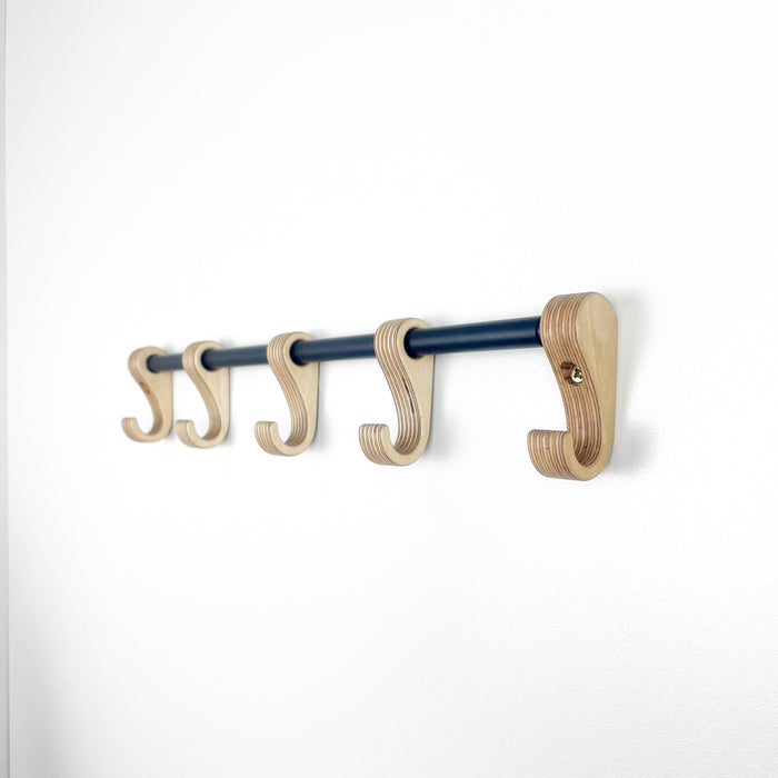 Органайзер для чашок на стіну, дерев'яна вішалка для кухні ручної роботи