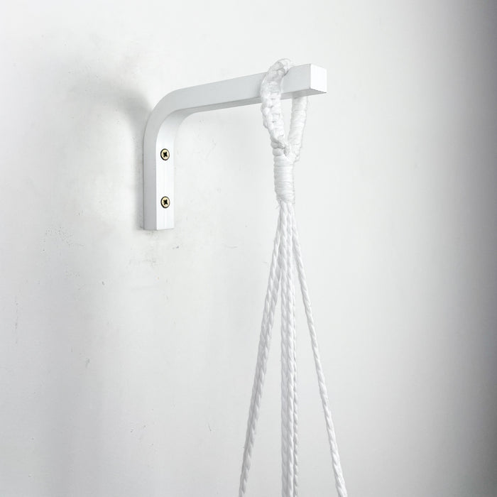 Білий кронштейн з кашпо | Скандинавський стиль