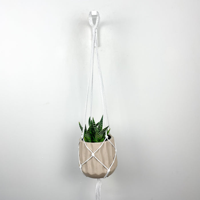 Білий кронштейн з кашпо | Скандинавський стиль