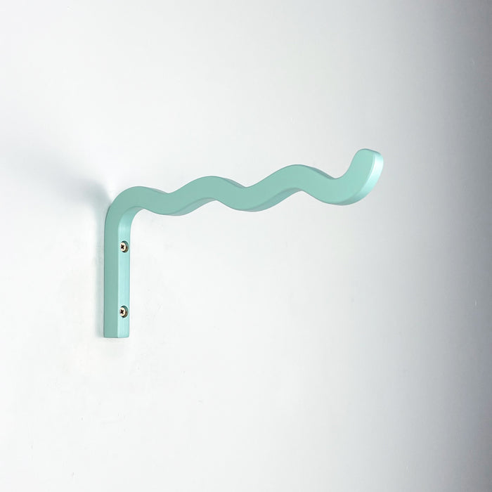 Блакитний тримач для кашпо з дерева 30 см х 15 см