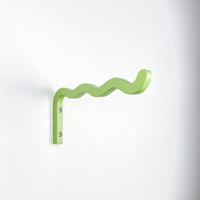 Стильний зелений кронштейн з дерева 30 см х 15 см