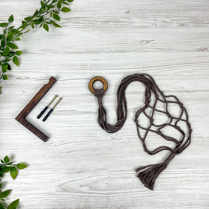 Мінімалістичний кронштейн для кашпо | Горіх