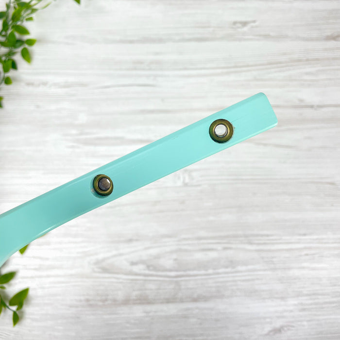 Блакитний тримач для кашпо з дерева 30 см х 15 см