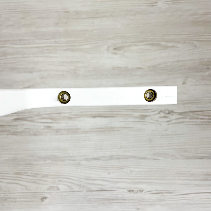 Настінна вішалка для одягу з дерева | Білий колір