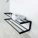 2 Tier Wooden Shoe Rack for Wall | Black - Image 2
