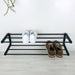 2 Tier Wooden Shoe Rack for Wall | Black - Image 1
