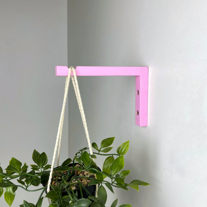 Яскравий кронштейн для рослин, дерев'яний настінний тримач кашпо