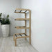 4 Tier Vertical Shoe Storage Rack | Natural + Black Rods - Image 5