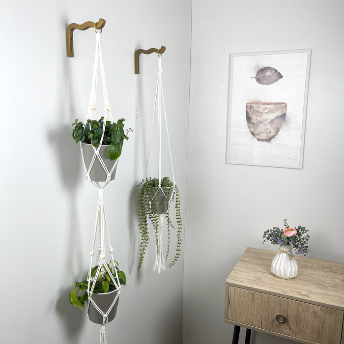 Настінне кріплення для кашпо та макраме | Бронза