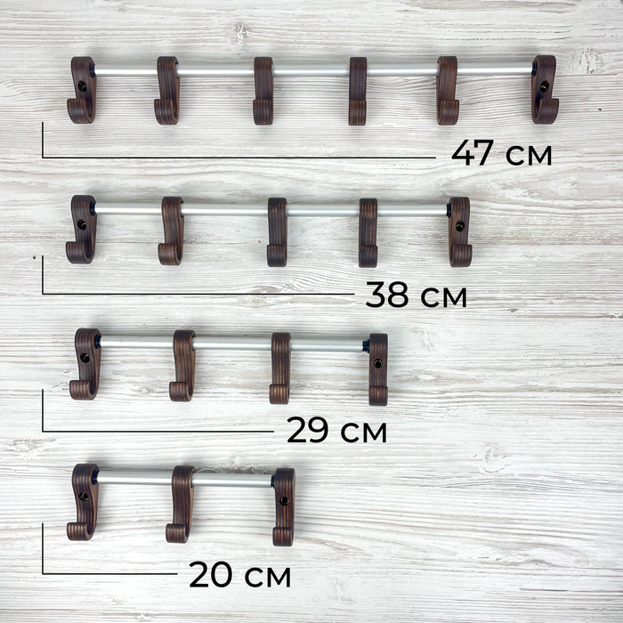 Дерев'яний настінний тримач для рушників