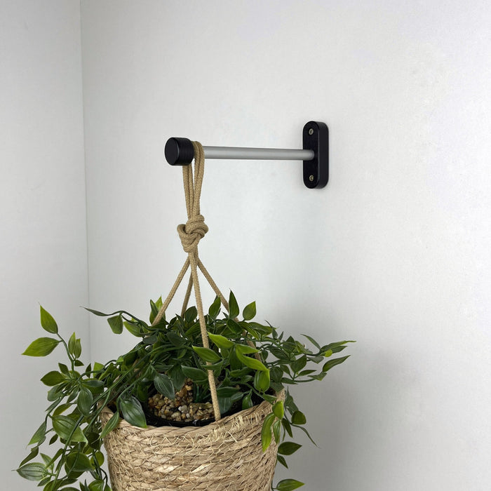 Black Indoor Plant Bracket for Wall | 6" 8" 10" - Image 1
