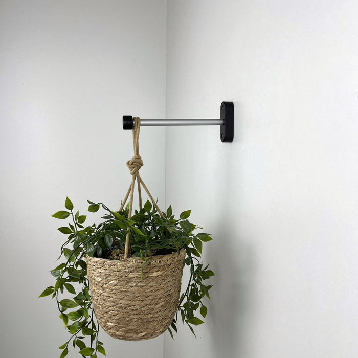Black Indoor Plant Bracket for Wall | 6" 8" 10" - Image 2