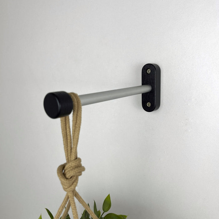 Black Indoor Plant Bracket for Wall | 6" 8" 10" - Image 3