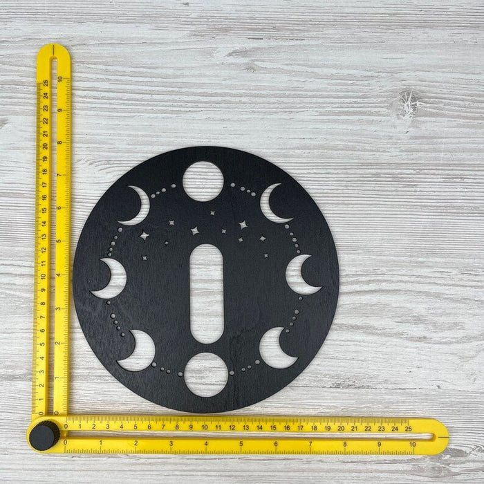 Moon Phases Plant Hanger Hook | Black 6" - Image 5