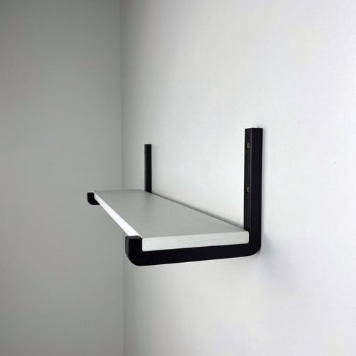 Black Shelf Brackets With Lip - Image 1