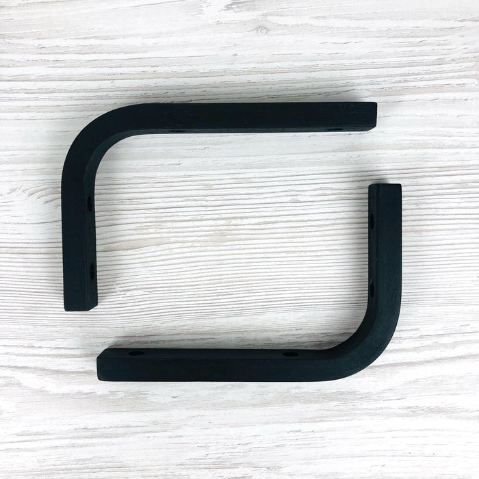 Black Wall Brackets for Minimalist Shelves - Image 4