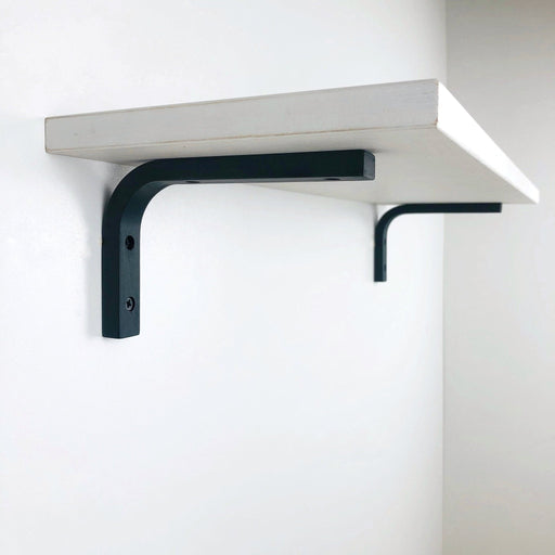 Black Wall Brackets for Minimalist Shelves - Image 1