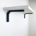 Black Wall Brackets for Minimalist Shelves - Image 1