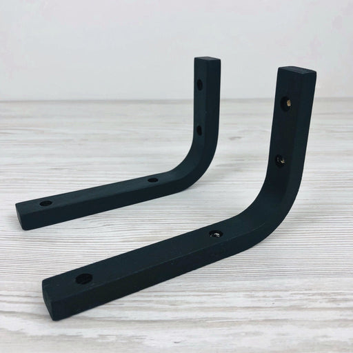 Black Wall Brackets for Minimalist Shelves - Image 2