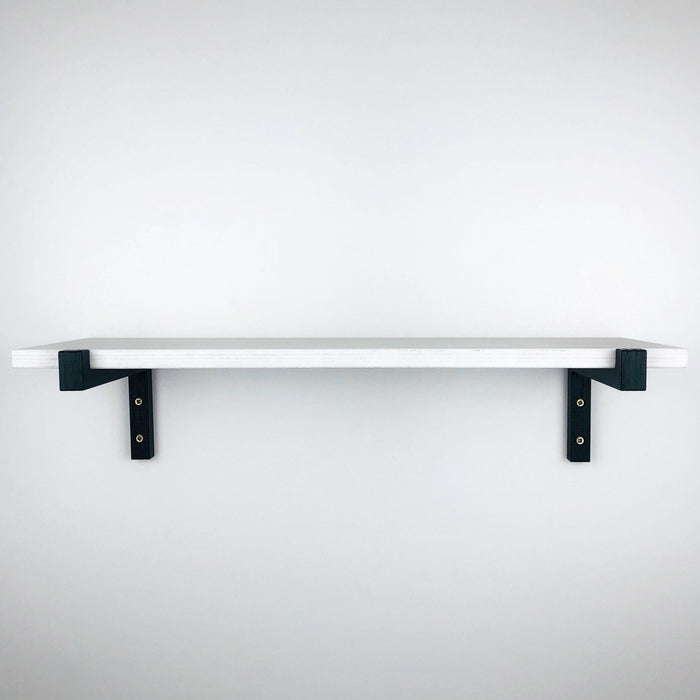 Brackets with Lip for Wall Shelves | Black - Image 3
