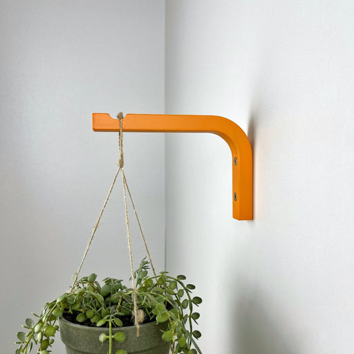 Bright Orange Plant Hook for Wall | 6"x4" - Image 1
