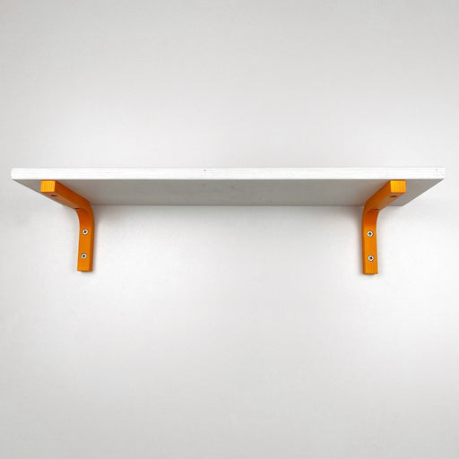 Colorful Wood Brackets for Shelves | Orange 6"x4" - Image 2