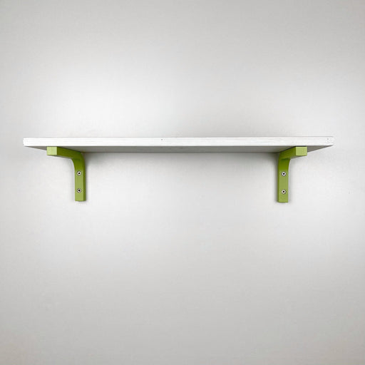 Colorful Wood Wall Shelf Brackets | Green 6"x4" - Image 2