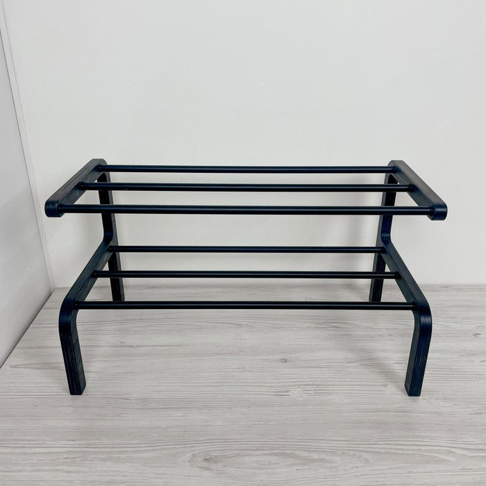 Compact Wooden Shoe Organizer | BogOak + Black Rods - Image 4