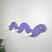 Cute Snake Coat Rack with 3 Hooks | Purple Color - Image 1