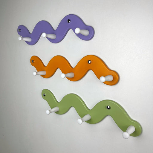 Cute Snake Coat Rack with 3 Hooks | Purple Color - Image 2