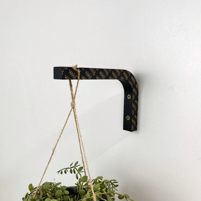 Engraved Plant Hanger Hook | Black 6"x4" - Image 3