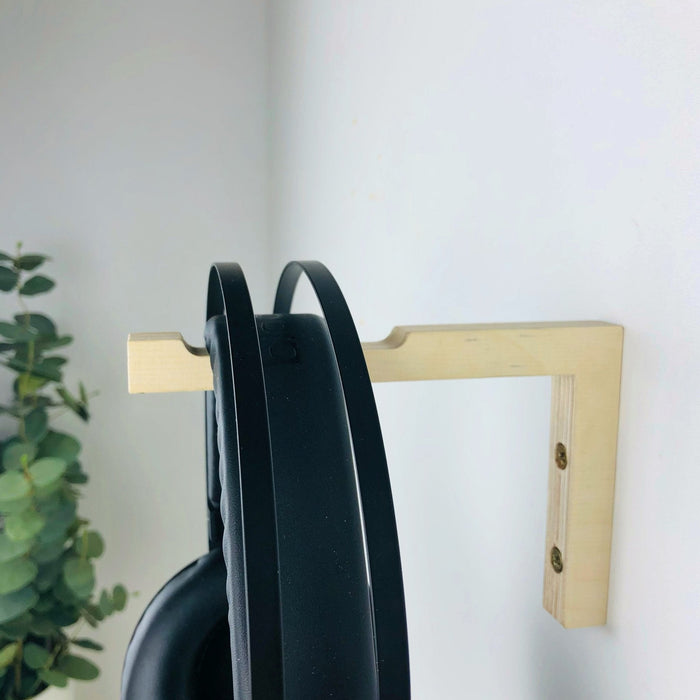 Gamer Headset Hook Holder for Wall | Natural 6"x4" - Image 3