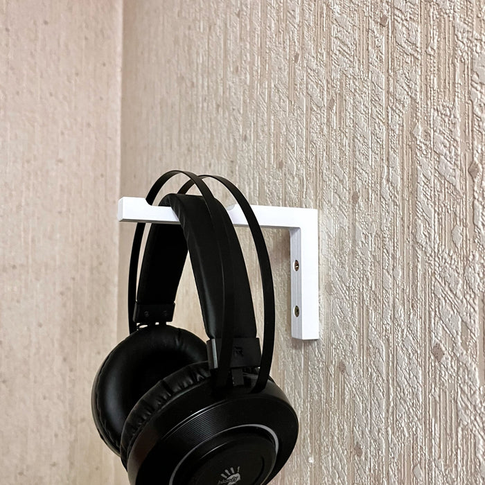 Gamer Headset Hook Holder for Wall | White 6"x4" - Image 1