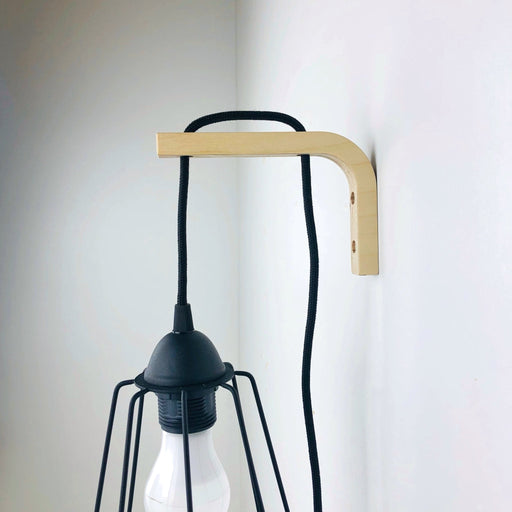 Hanging Lamp Wall Bracket | Unfinished 6"x4" - Image 1