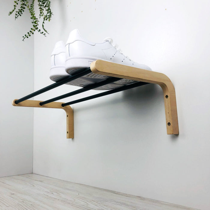 Hanging Shoe Shelf for Wall | 1 Tier - Image 2