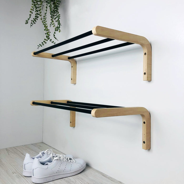 Hanging Shoe Shelf for Wall | 1 Tier - Image 3
