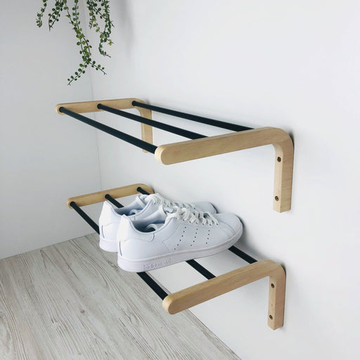 Hanging Shoe Shelf for Wall | 1 Tier - Image 1