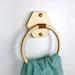 Hexagon Wooden Towel Hanger Ring | Natural - Image 1