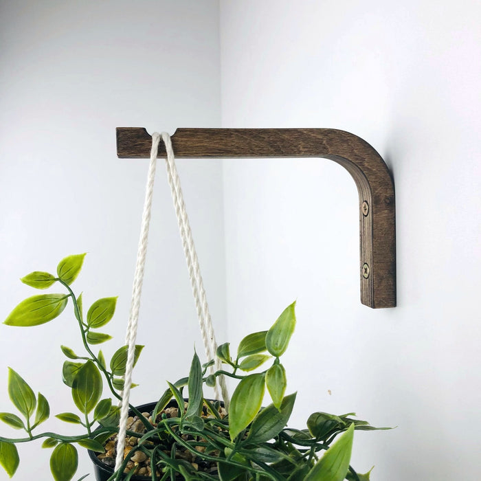 Indoor Plant Wall Bracket | Walnut 6"x4" - Image 1