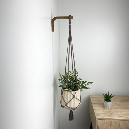 Indoor Plant Wall Bracket | Walnut 6"x4" - Image 2