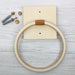 Leather & Wood Hand Towel Holder Ring | Natural - Image 4