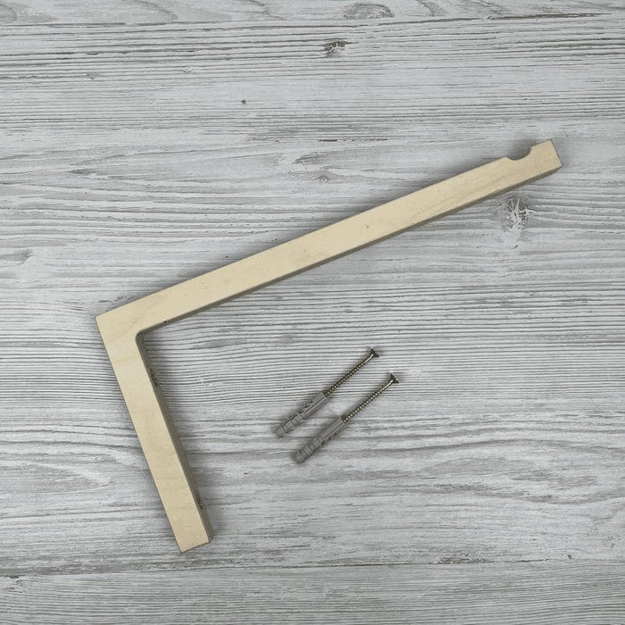 Long Wooden Plant Bracket for Wall | Natural 10" 12" - Image 6