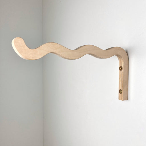 Long Wavy Plant Bracket | Natural 12"x6" - Image 2
