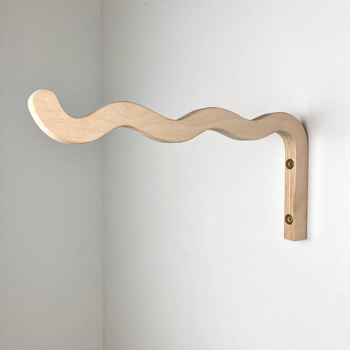 Long Wavy Plant Bracket | Natural 12"x6" - Image 2