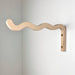 Long Wavy Plant Bracket | Natural 12"x6" - Image 2