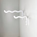 Long Wavy Wall Hook For Planter | White 12"x6" - Image 4